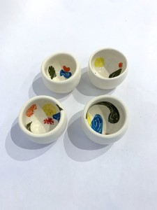 Multicolor Sake Cups Set (Set of 2)