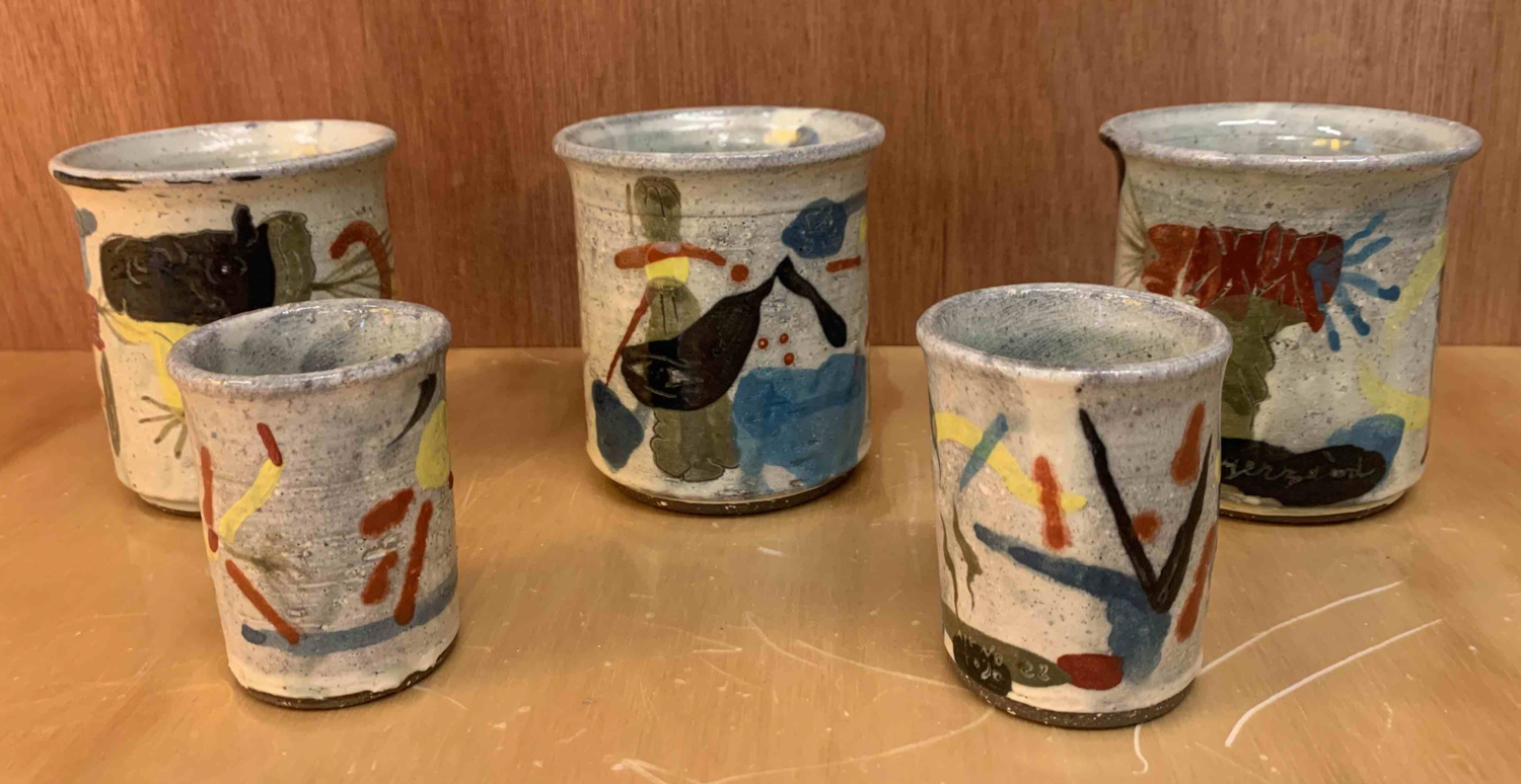 Multi-color Mezcal & Sake Cups (Set of 5)