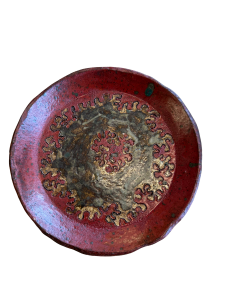 INCISED OXBLOOD plate