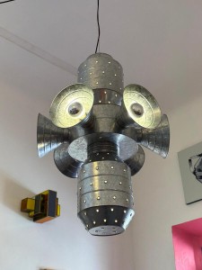 Lampara Colgante de Hojalata