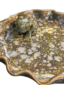 Purple and Yellow Frog Plate